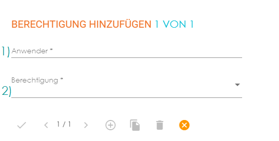 Anwenderberechtigung hinzufuegen