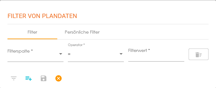 Filterdialog