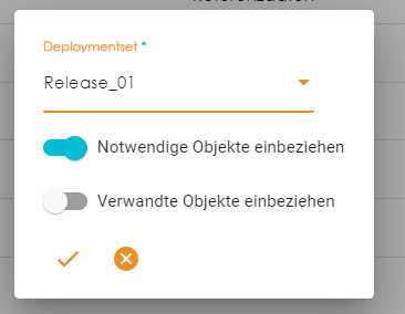 Hinzufuegen von Objekten zu Deploymentset