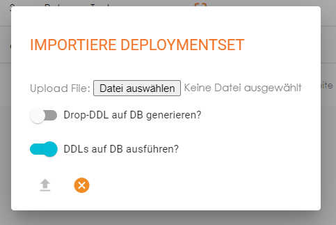 Deploymentset-Importdialog